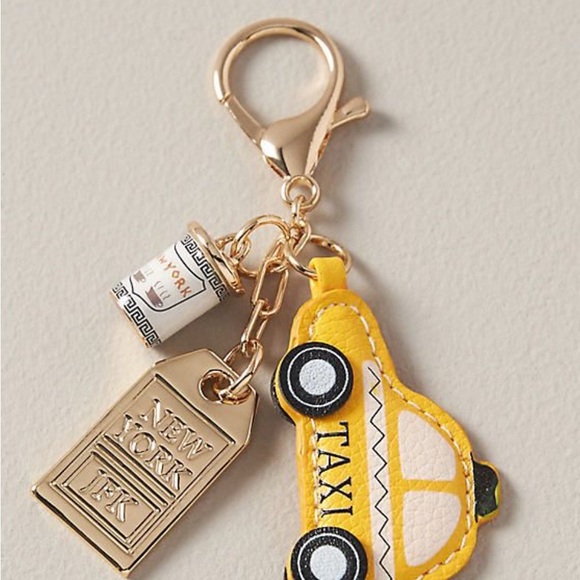 Anthropologie Accessories - Anthropologie bag charm NYC taxi